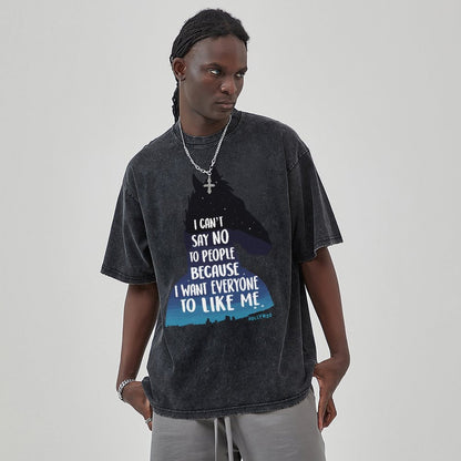 Unisex Vintage Solid Wash T-Shirts 2305103525