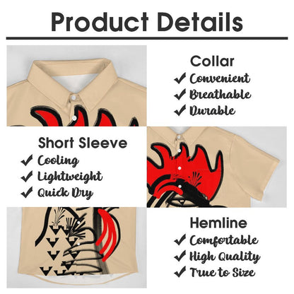 Men's Hawaiian Casual Short Sleeve Shirt 2306105297