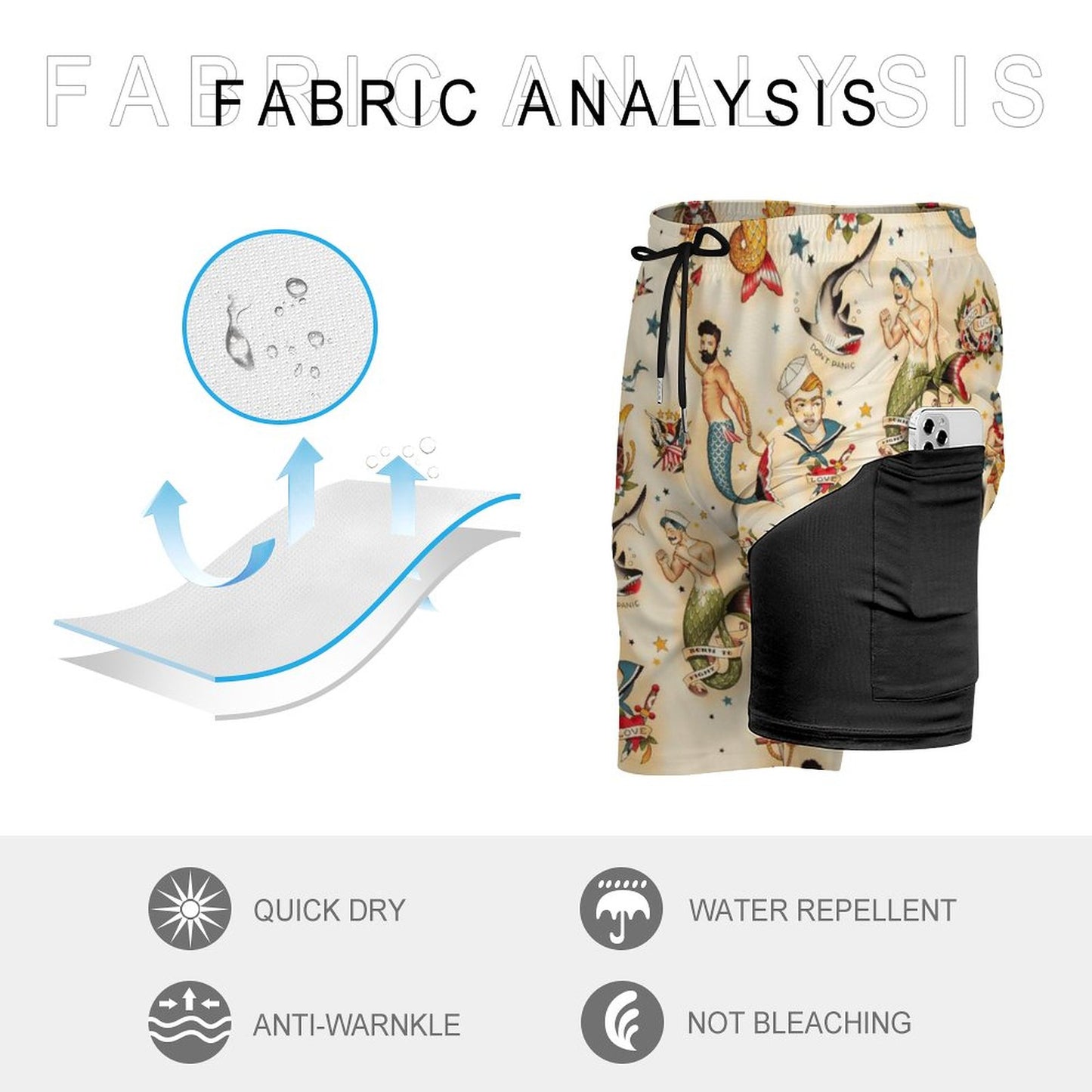 Men's sports fashion beach shorts 2304103720