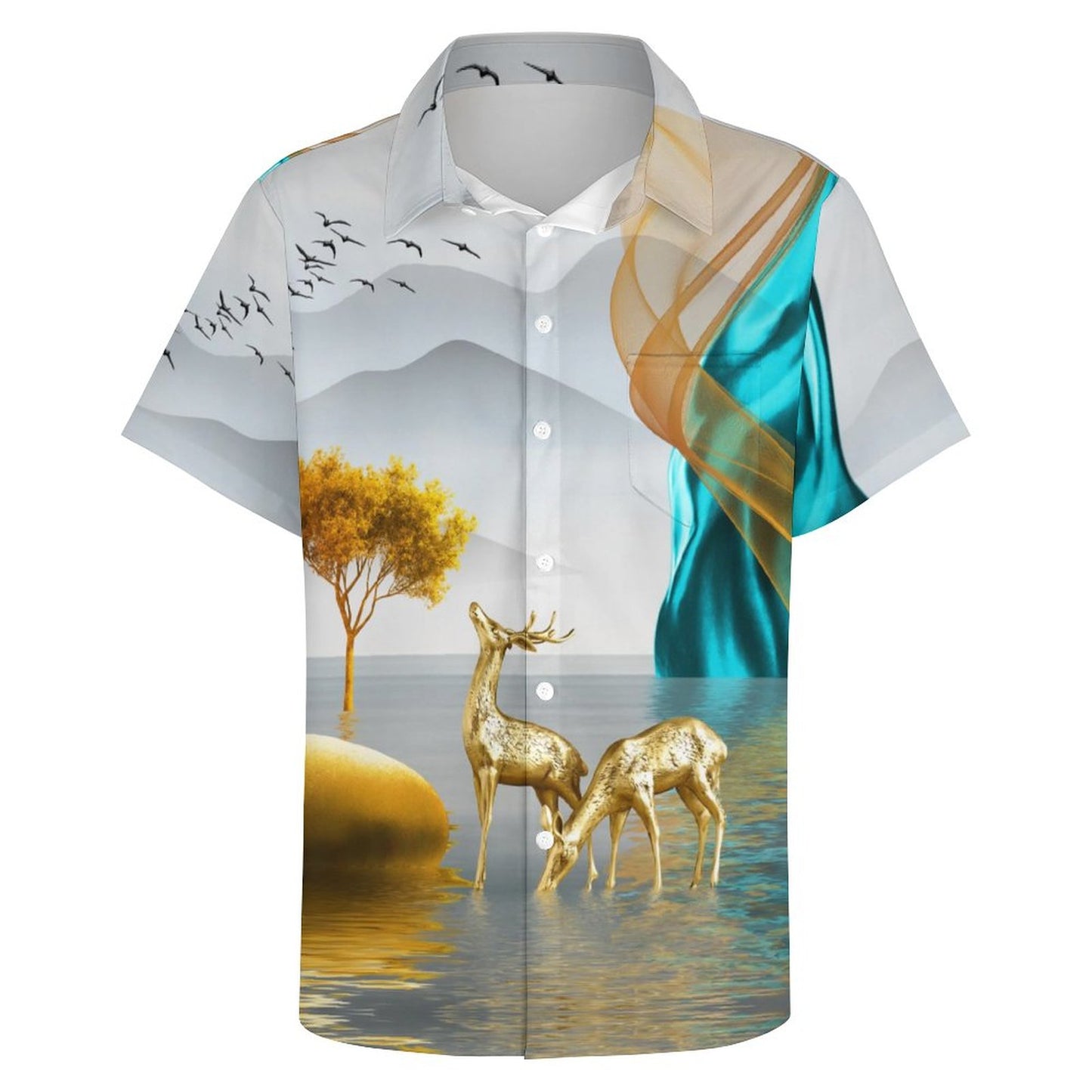Men's Hawaiian Casual Short Sleeve Shirt 2306105440