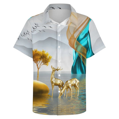 Men's Hawaiian Casual Short Sleeve Shirt 2306105440