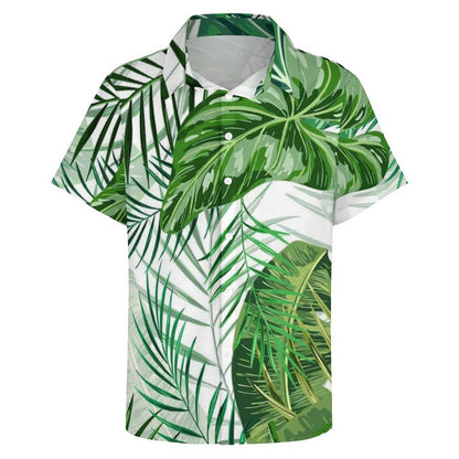 Men's Hawaiian Print Resort Shirt 2305101468