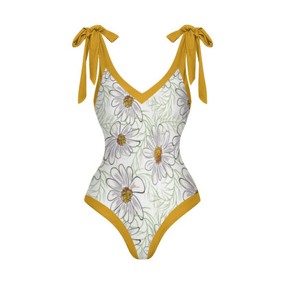 Casual Printed One-Piece Swimsuit And Cover Up 2305102677