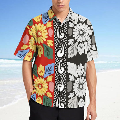 Men's Fashion Casual Printed Short Sleeve Shirts 2305107124