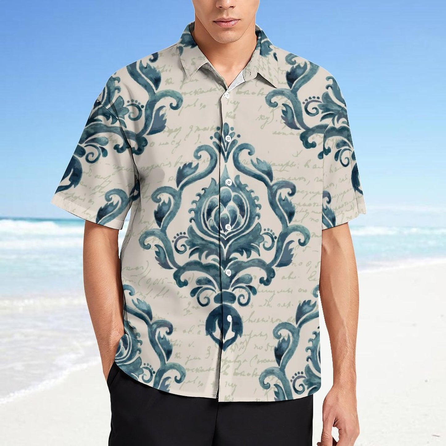 Men's Fashion Casual Printed Short Sleeve Shirts 2306101346