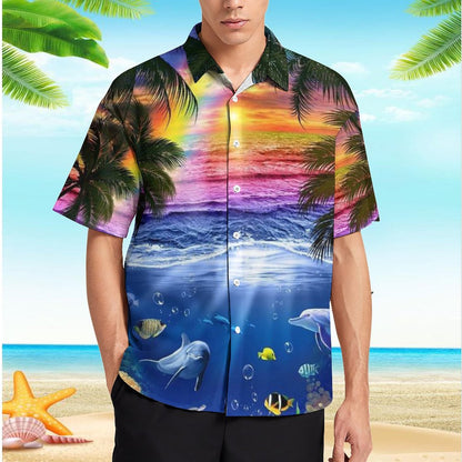 Men's Hawaiian Print Resort Shirt 2304109194