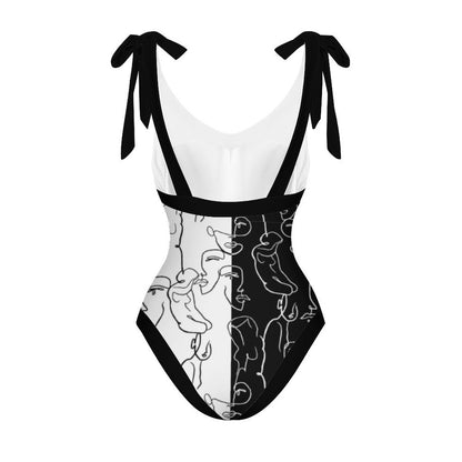 Casual Printed One-Piece Swimsuit And Cover Up 2305102942