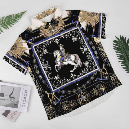 Men's Fashion Casual Printed Short Sleeve Shirts 2306101332
