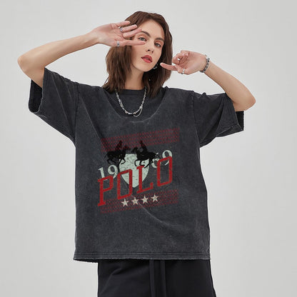 Unisex Vintage Solid Wash T-Shirts 2305102640