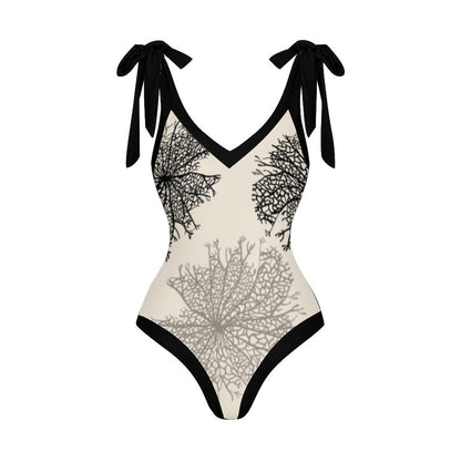 Casual Printed One Piece Swimsuit And Cover Up 2305105072