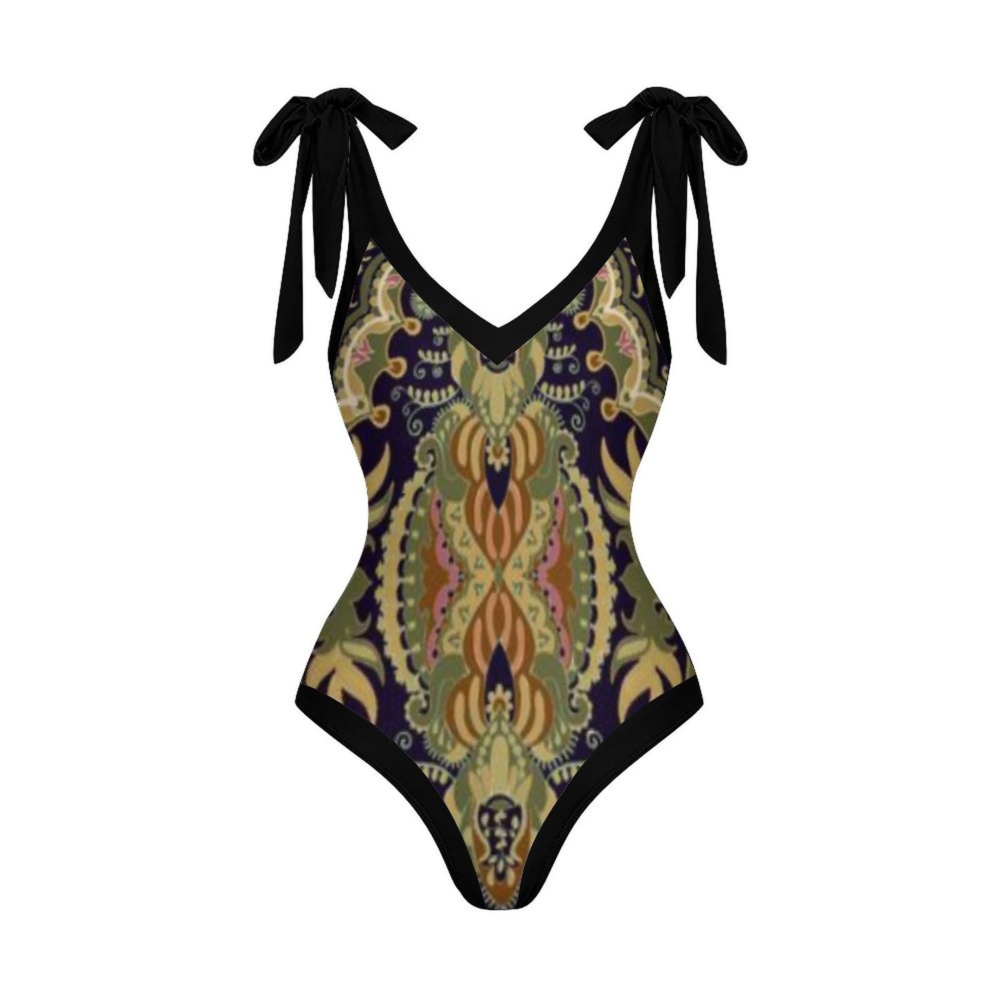 Casual Printed One-Piece Swimsuit And Cover Up 2305102661