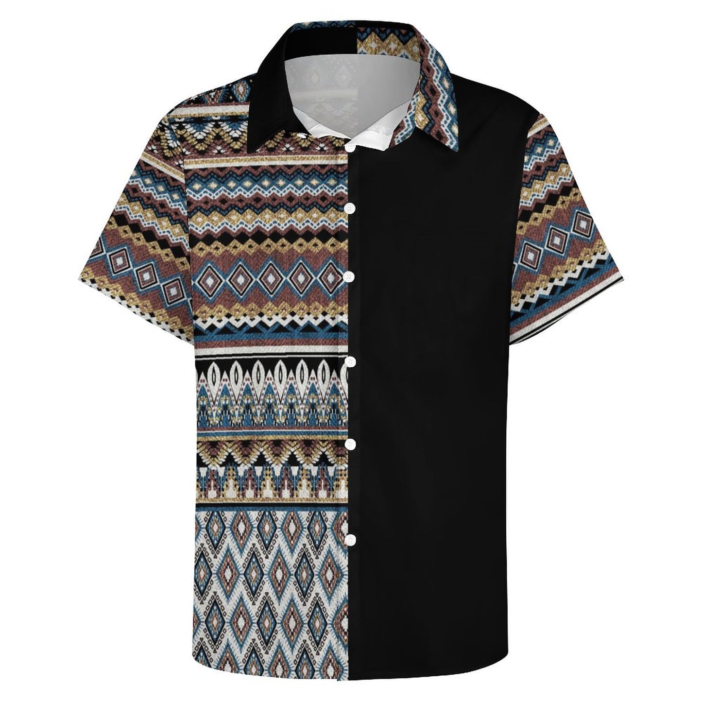 Men's Fashion Casual Printed Short Sleeve Shirts 2306101720