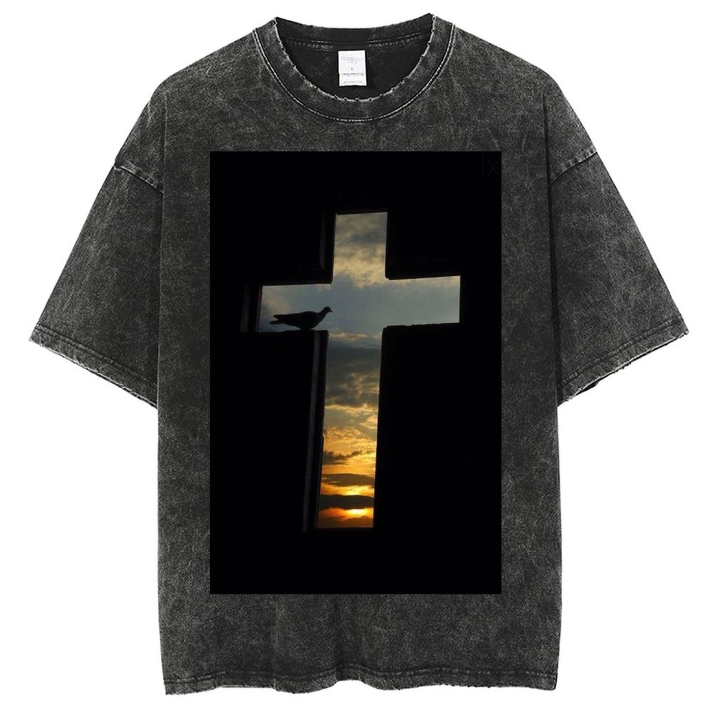 Unisex Vintage Solid Wash T-Shirts 2305103956
