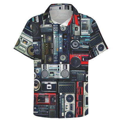 Men's Fashion Casual Printed Short Sleeve Shirts 2306101726