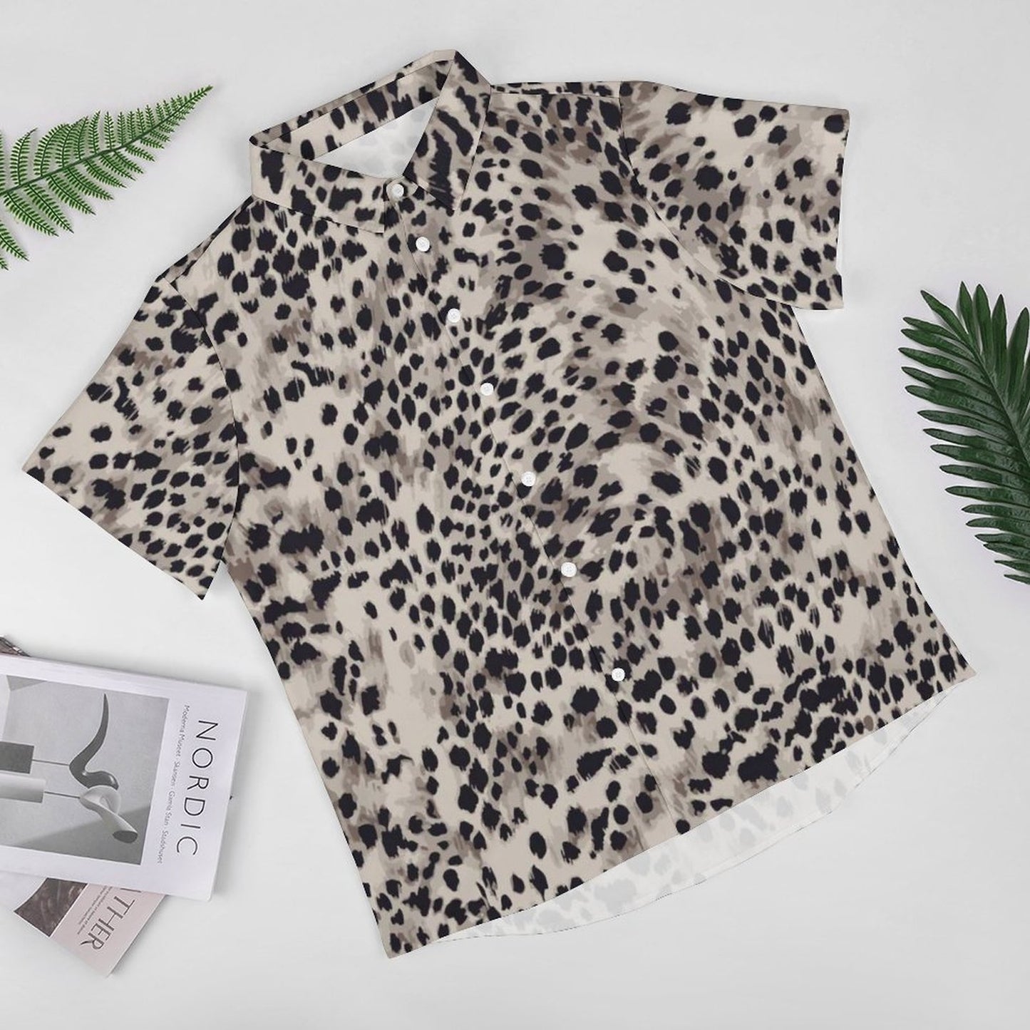 Men's Fashion Casual Printed Short Sleeve Shirts 2306105124