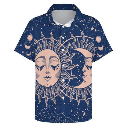 Men's Fashion Casual Printed Short Sleeve Shirts 2306100965
