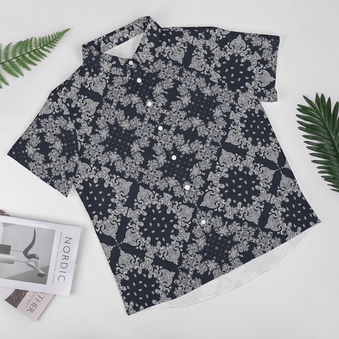 Men's Fashion Casual Printed Short Sleeve Shirts 2306101352