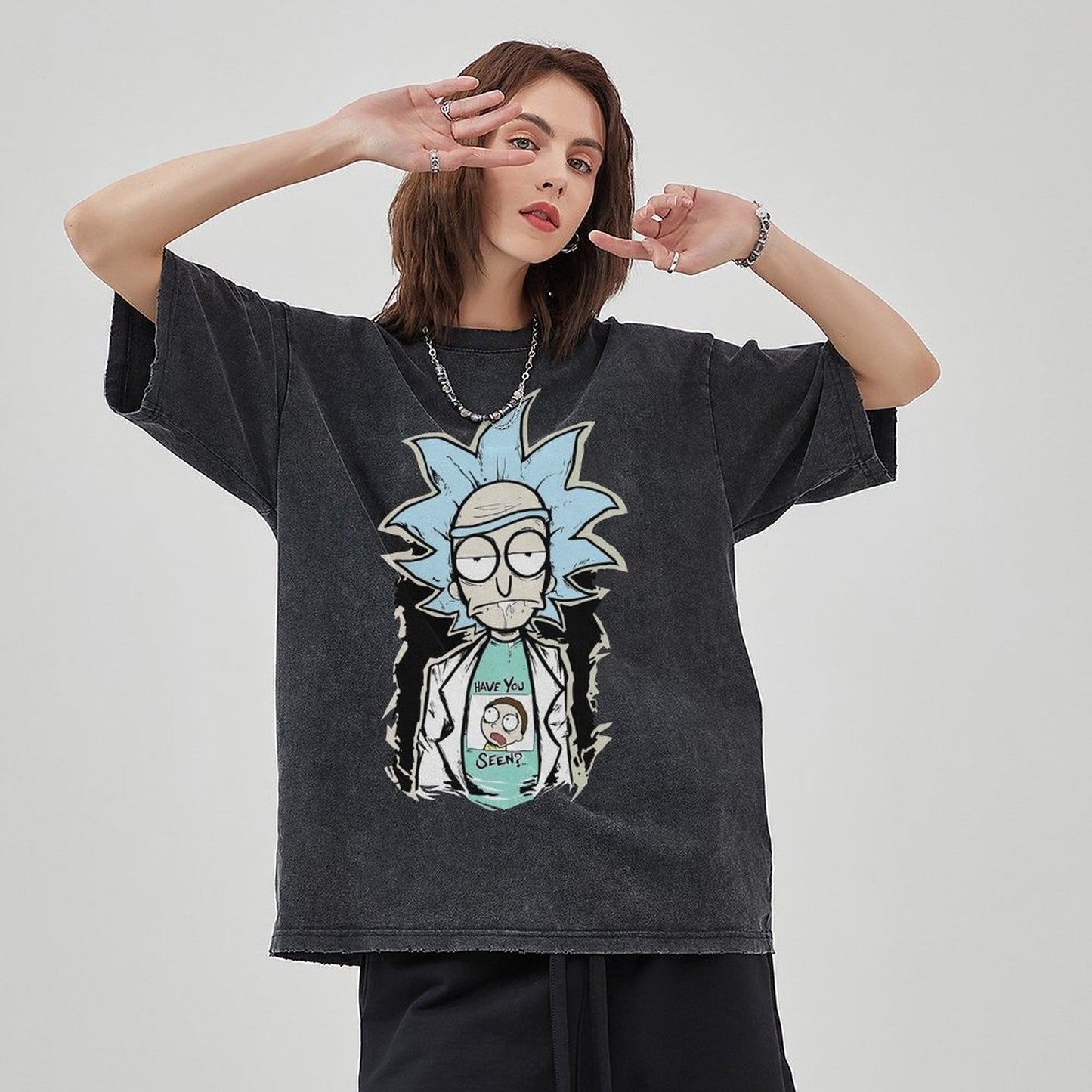 Unisex Vintage Solid Wash T-Shirts 2305103414