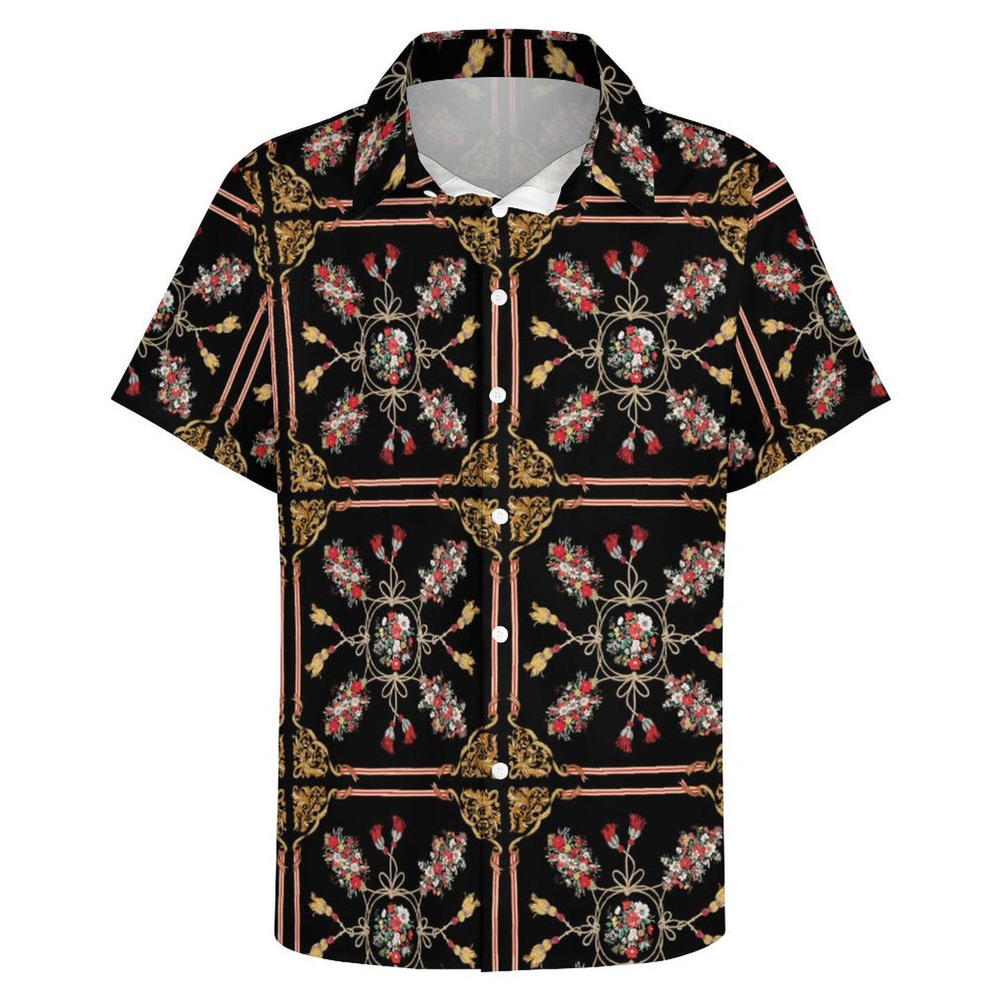 Men's Fashion Casual Printed Short Sleeve Shirts 2306100017