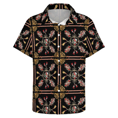 Men's Fashion Casual Printed Short Sleeve Shirts 2306100017