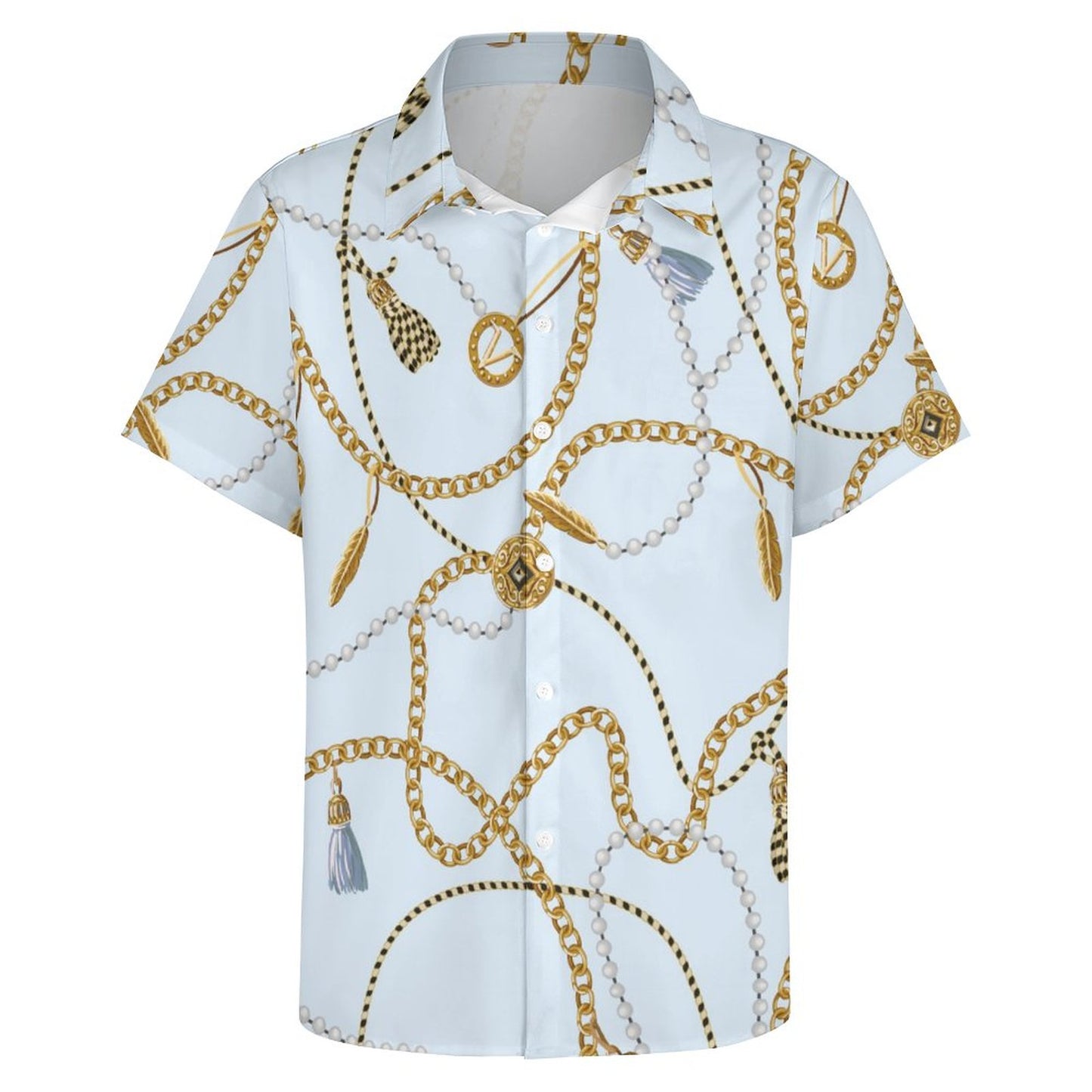 Men's Fashion Casual Printed Short Sleeve Shirts 2306101336