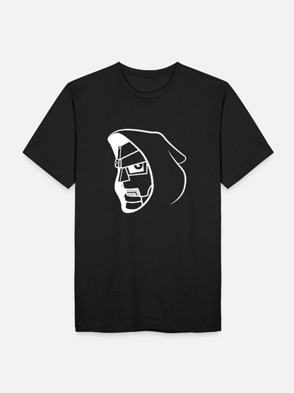 Men's Casual Doom Marvel Comics Printed Round Neck Short Sleeve T-Shirt