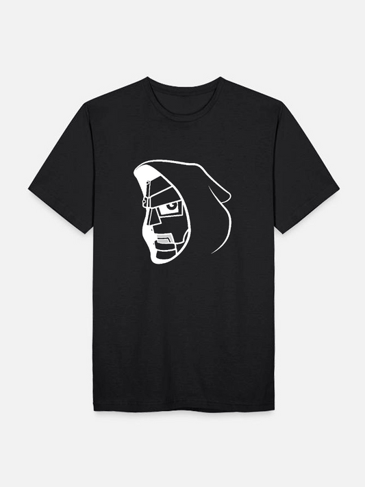 Men's Casual Doom Marvel Comics Printed Round Neck Short Sleeve T-Shirt