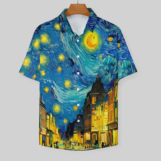 Men's Hawaiian Print Resort Shirt 2305101774