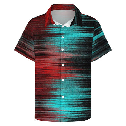Men's Fashion Casual Printed Short Sleeve Shirts 2306102198