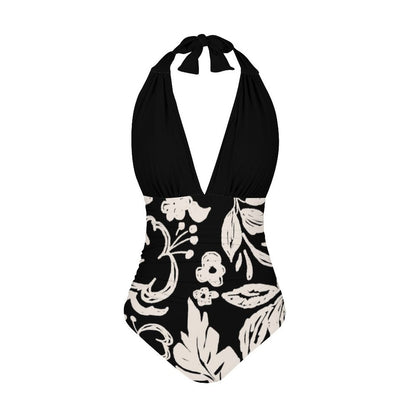 Casual Printed One Piece Swimsuit And Cover Up 2306102173