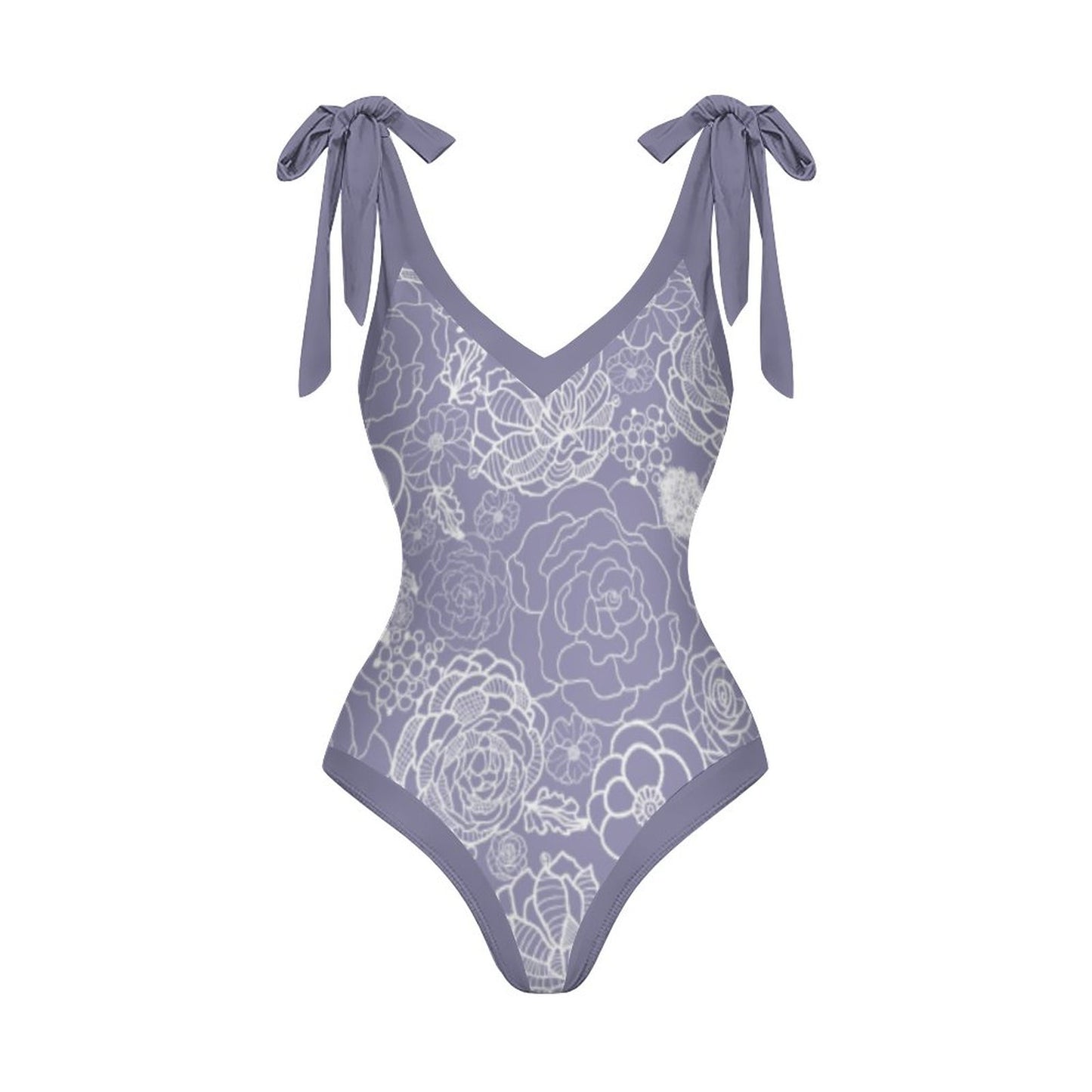 Casual Printed One-Piece Swimsuit And Cover Up 2305102478