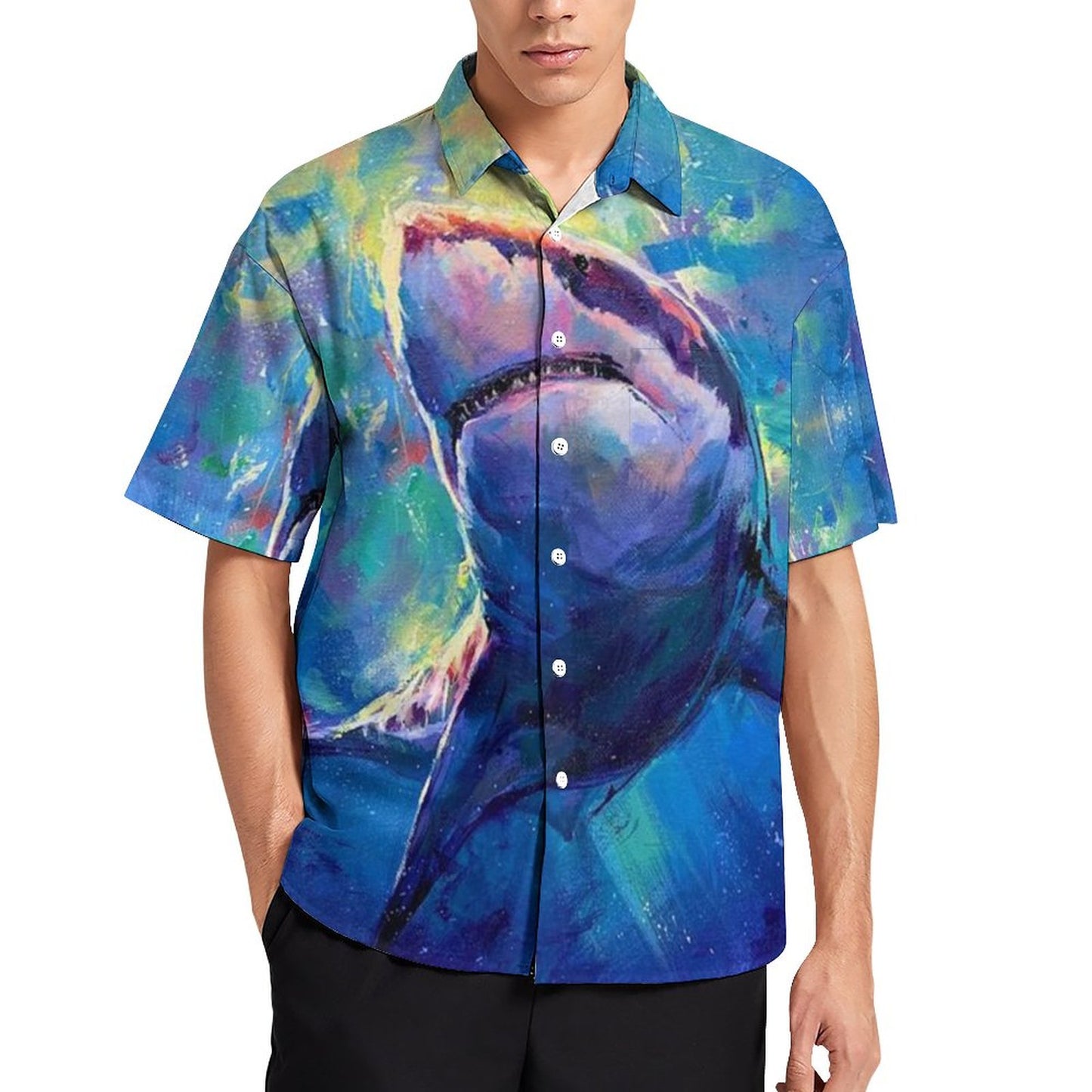 Men's Hawaiian Print Resort Shirt 2304108673