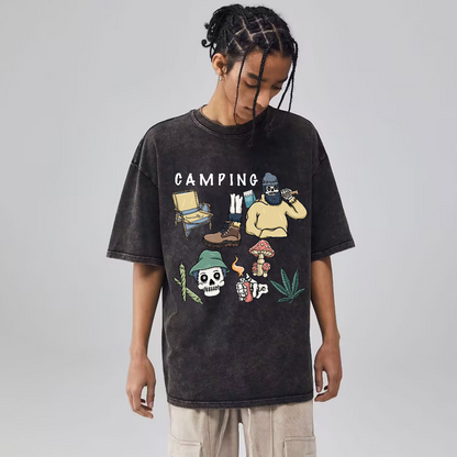 Unisex Vintage Wash Denim T-Shirts