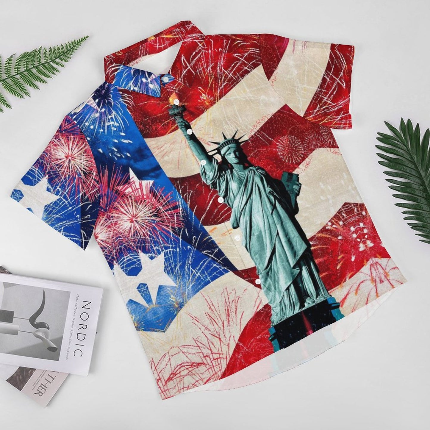 Men's Fashion Casual Printed Short Sleeve Shirts 2306105800