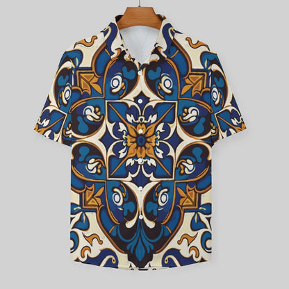 Men's Fashion Casual Printed Short Sleeve Shirts 2306100438