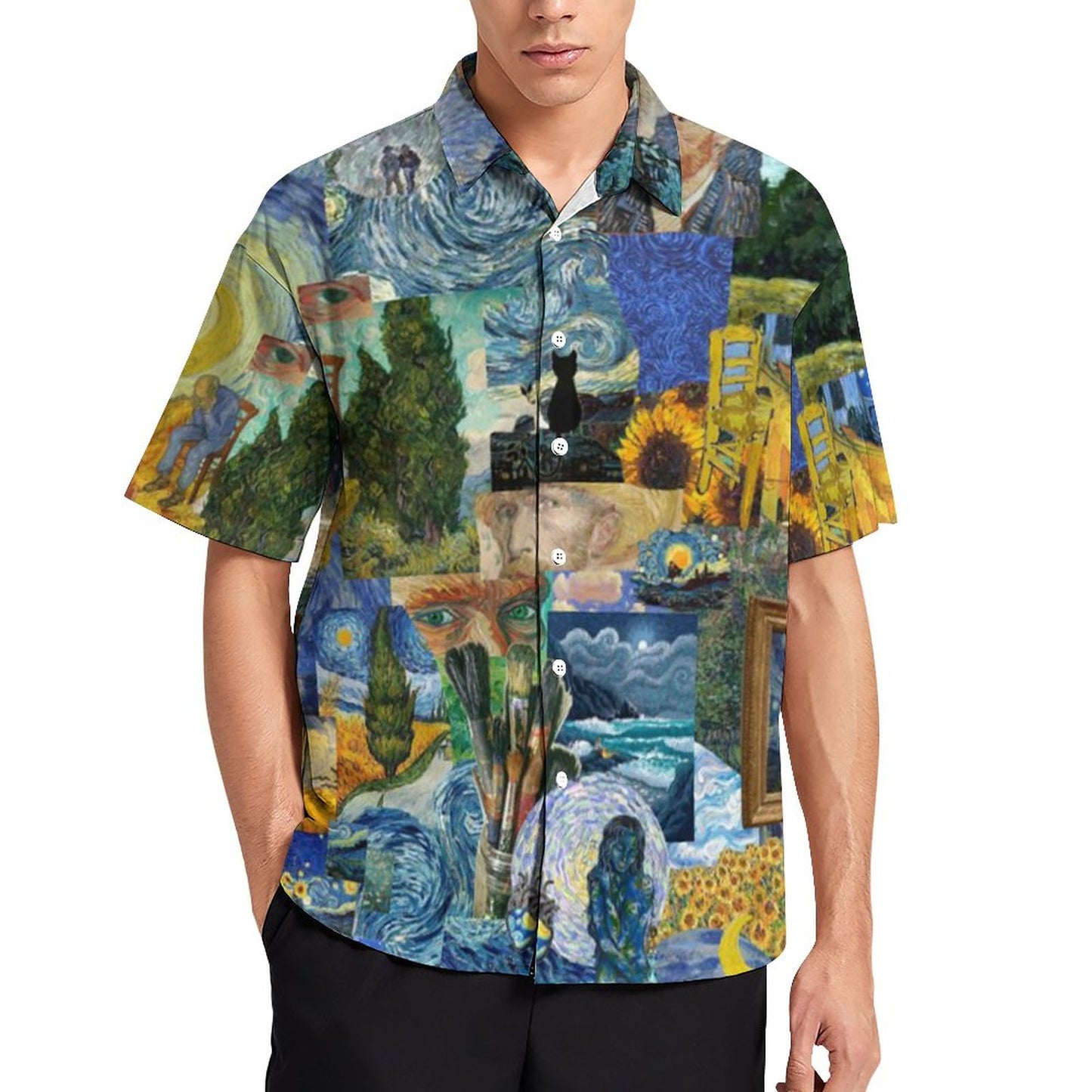 Men's Hawaiian Print Resort Shirt 2305101772