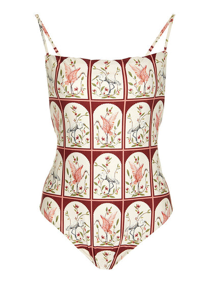 Fashion Print One-Piece Swimsuits and Coverups