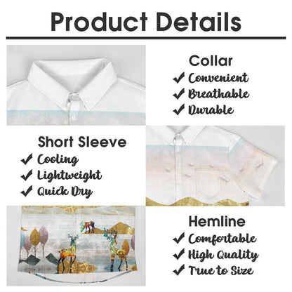 Men's Hawaiian Casual Short Sleeve Shirt 2306105721