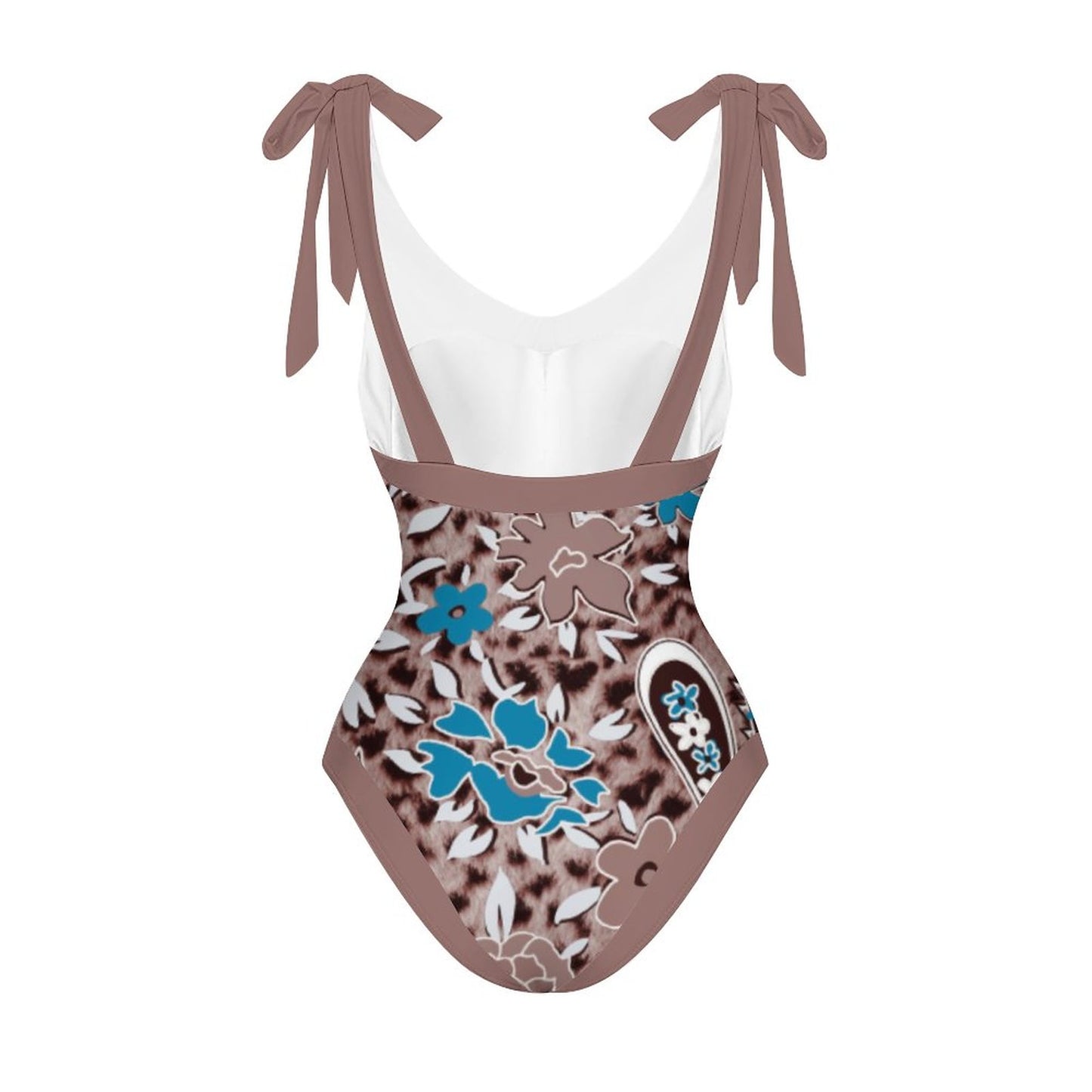 Casual Printed One-Piece Swimsuit And Cover Up 2305102876