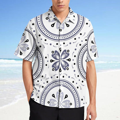 Men's Fashion Casual Printed Short Sleeve Shirts 2306100446