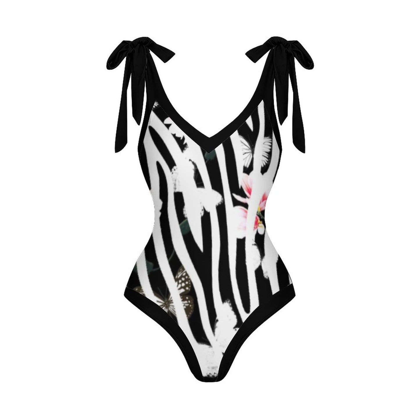 Casual Printed One-Piece Swimsuit And Cover Up 2305103345