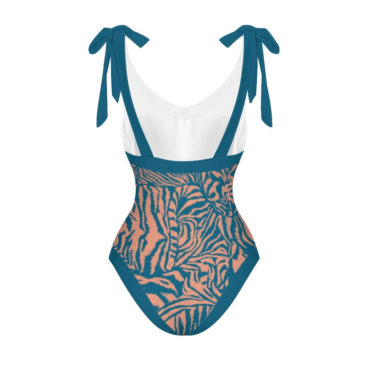 Casual Printed One-Piece Swimsuit And Cover Up 2305102462