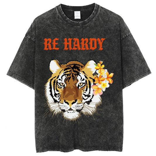 Mens Cotton Wash Solid T-Shirts Oversized Unisex Short Sleeve Streetwear Rap Hip Hop Basic Tee Tops 2305101620