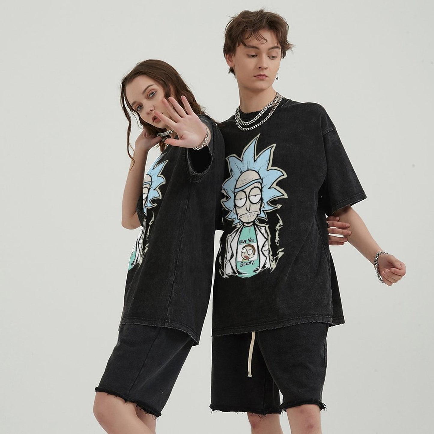 Unisex Vintage Solid Wash T-Shirts 2305103414