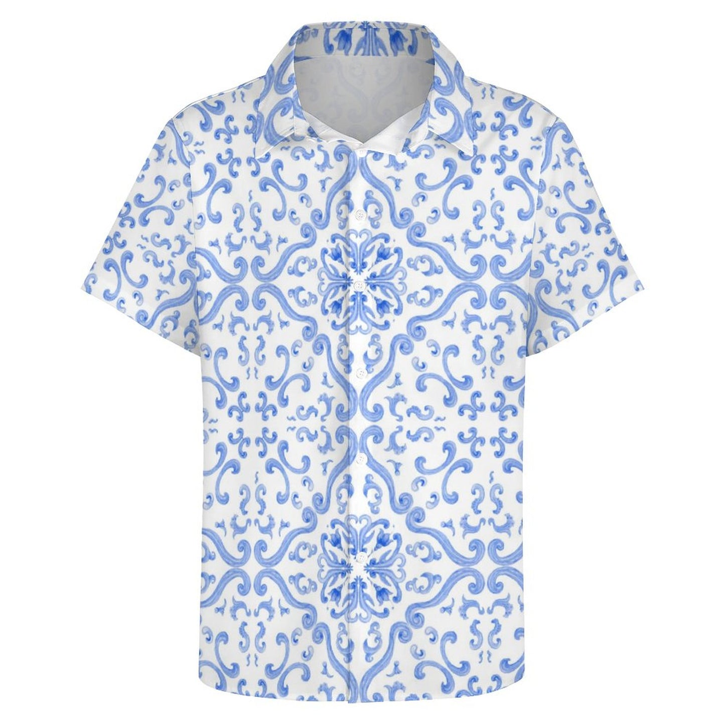 Men's Fashion Casual Printed Short Sleeve Shirts 2306100451