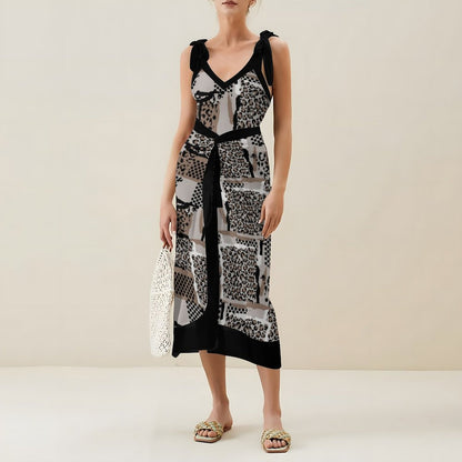 Casual Printed One-Piece Swimsuit And Cover Up 2305102879