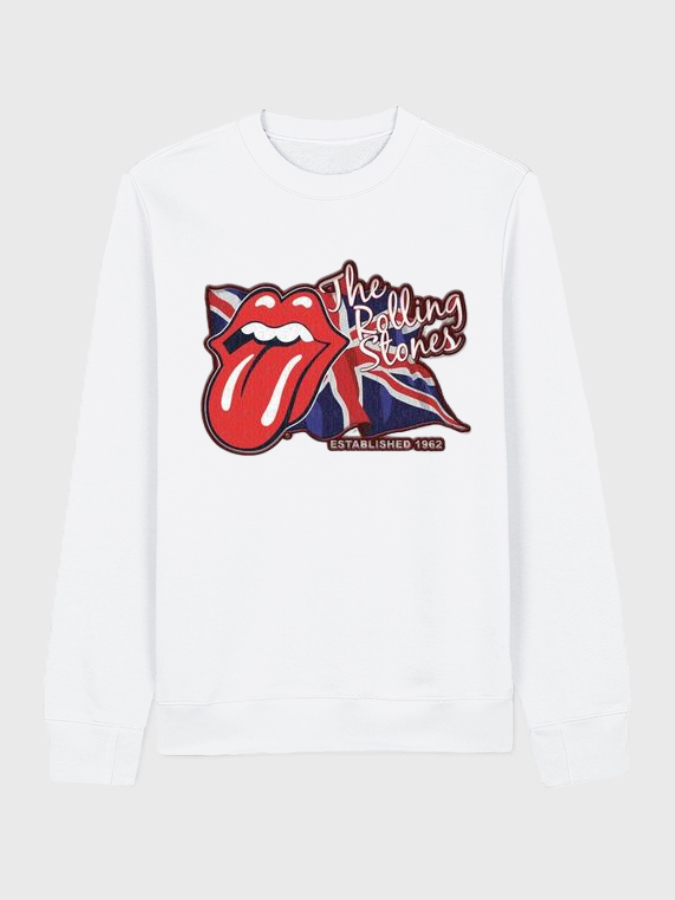 Unisex Round Neck Casual Printed Long Sleeve Sweatshirt