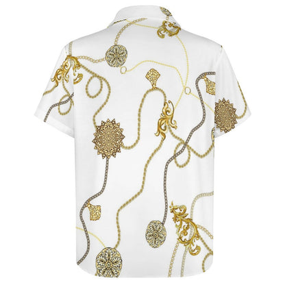 Men's Fashion Casual Printed Short Sleeve Shirts 2306100790