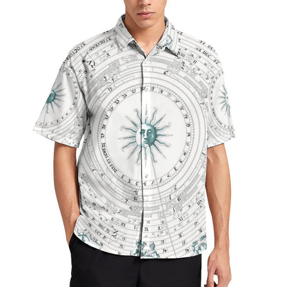 Men's Fashion Casual Printed Short Sleeve Shirts 2306101335