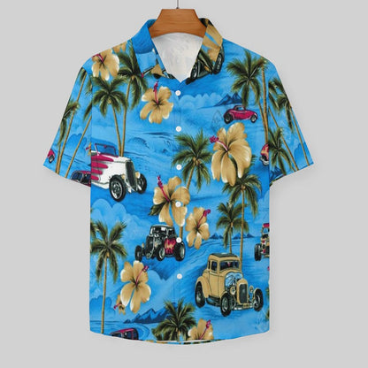 Men's Fashion Casual Printed Short Sleeve Shirts 2306102192